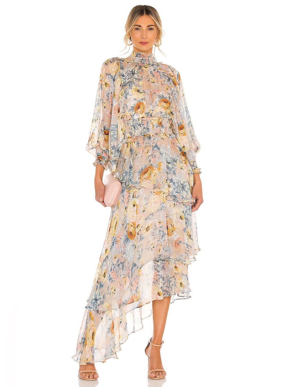 ELLIATT Astrid Floral High-Low Midi Dress REVOLVE Bestseller